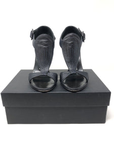 Giuseppe Zanotti 8.5 Black Leather Gladiator Sandals 2828-2-61421