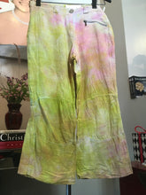 Load image into Gallery viewer, The People of the Labyrinths Peach Green Hombre Linen Pants 2400-409-22720
