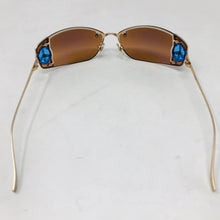 Load image into Gallery viewer, Loree Rodkin Metal Brown Gold Peace Sign Cher Sunglasses 2400-635-3820
