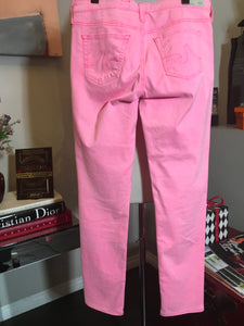 Adriano Goldschmed Size 29 Pink Stretch Cotton Skinny Jeans 2400-298-22920