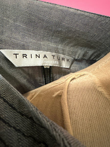 Trina Turk Size L Blue Denim Shift Dress