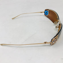 Load image into Gallery viewer, Loree Rodkin Metal Brown Gold Peace Sign Cher Sunglasses 2400-635-3820
