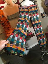 Load image into Gallery viewer, Missoni Size 42 Wool Orange Black Green Knit Square Pants 2400-382-12320
