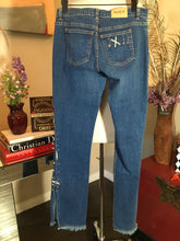 Load image into Gallery viewer, Allen B Size 30 Blue Stretch Cotton Safety Pins Jeans 2400-282-52120
