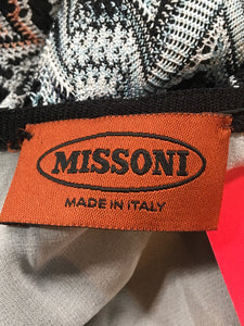 Missoni Size 40 Black & White Knit Dress 1-308-41819