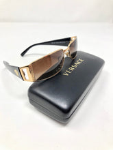 Load image into Gallery viewer, Versace Black Plastic Gold Metal Medusa Sunglasses 2676-100-102221
