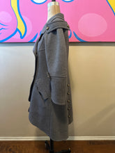 Load image into Gallery viewer, Fendi Size 40 Gray Wool Pea Coat
