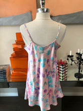 Load image into Gallery viewer, Leonard Paris Pink &amp; Green Floral Silk Satin Chemise 2400-927-31022
