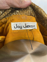 Load image into Gallery viewer, Jay Jaxon Size S/M Gold Beaded Cropped Evening Jacket
