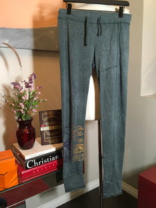 The People of the Labyrinths Gray Cotton Blend Sweatpants 2400-439-9320