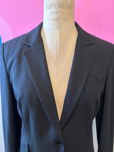 D&G Size 42 Black Career Blazer Jacket