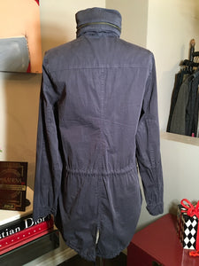 James Perse Yiosemite Off Black Cotton Blend Military Jacket 2400-38-111720