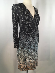 Missoni Size 40 Black & White Knit Dress 1-308-41819