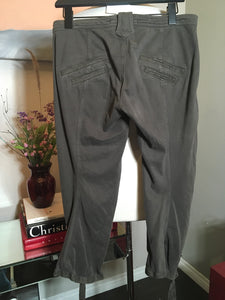 TR 900 Size 2 Olive Green Cotton Cargo Cropped Pants 2400-301-22920