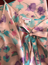 Load image into Gallery viewer, Leonard Paris Pink &amp; Green Floral Silk Satin Chemise 2400-927-31022
