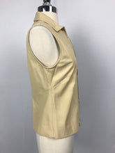 Load image into Gallery viewer, Burberry Prorsum Size 42  Tan Leather Vest - 1580-41-9818
