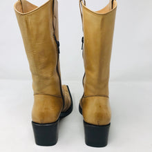 Load image into Gallery viewer, Gianni Barbato 37.5 Tan Leather Western Boots 2400-551-31220
