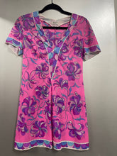 Load image into Gallery viewer, Pucci Vintage Pink Blue Polyester Chemise
