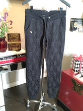 Load image into Gallery viewer, Philipp Plein Size S Black Cotton Lace Sweatpants 2400-400-12519
