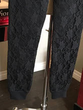 Load image into Gallery viewer, Philipp Plein Size S Black Cotton Lace Sweatpants 2400-400-12519
