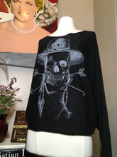 Load image into Gallery viewer, 291 Size 1 Black Cashmere SKull Arrow  Sweater 2400-850-9220
