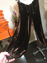 Load image into Gallery viewer, Theodore Size XS Brown Velour Pants Suit Track Set 2400-717-6620
