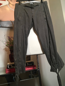 TR 900 Size 2 Olive Green Cotton Cargo Cropped Pants 2400-301-22920