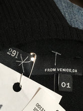 Load image into Gallery viewer, 291 Size 1 Black Cashmere Sweater ROCK AND ROLL Cardigan NWT 2400-811-12119
