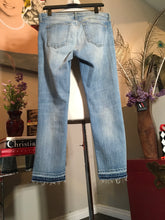 Load image into Gallery viewer, Current / Elliott Size 28 Blue Stretch Cotton Distressed Jeans 2400-312-52120
