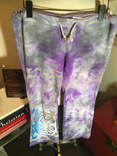 Load image into Gallery viewer, The People of the Labyrinths Purple Hand Painted Sweatpants 2400-425-91020
