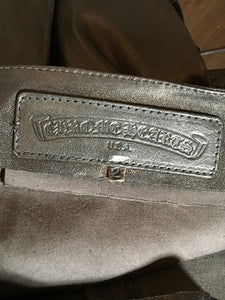 Chrome Hearts Size 2 Black Leather Pants 2400-331-12519