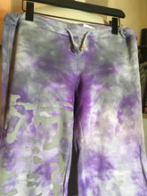 Load image into Gallery viewer, The People of the Labyrinths Purple Hand Painted Sweatpants 2400-425-91020
