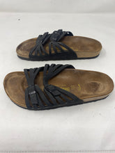 Load image into Gallery viewer, Birkenstock 39 Black Leather Sandals
