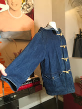 Load image into Gallery viewer, Valentino Blue Denim Cotton Vintage 1980s Coat 357-7-91120
