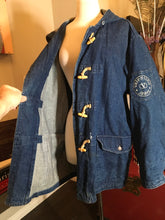 Load image into Gallery viewer, Valentino Blue Denim Cotton Vintage 1980s Coat 357-7-91120
