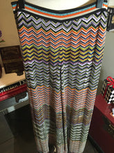 Load image into Gallery viewer, Missoni Size 42 Orange &amp; Black Knit Zig Zag Pants 2400-379-122719
