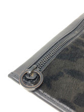 Load image into Gallery viewer, Alexander Wang Black Animal Print Calf Hair Wristlet Bag Purse 1-535-113021
