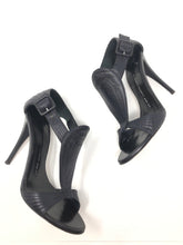 Load image into Gallery viewer, Giuseppe Zanotti 8.5 Black Leather Gladiator Sandals 2828-2-61421
