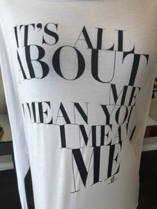 291 Size 2 White Tencel Jersey It's All About You T-shirt 2400-863-52921