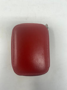 Coach Red Leather Jewelry Holder Bag