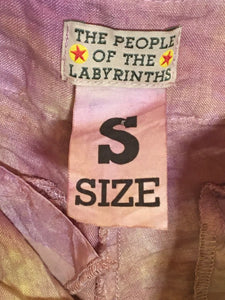 The People of the Labyrinths Yellow Lavender Hombre Linen Pants 2400-417-3320