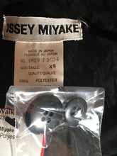 Load image into Gallery viewer, Issey Miyake Black Jacket Vest Combo Studs Crushed Velvet 2 Pc 2400-234-12119
