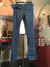 Load image into Gallery viewer, Jimmy Taverniti Size 44 Blue Cotton Belted Snap Jeans 2400-303-52020
