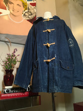 Load image into Gallery viewer, Valentino Blue Denim Cotton Vintage 1980s Coat 357-7-91120
