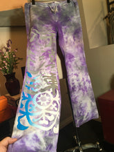 Load image into Gallery viewer, The People of the Labyrinths Purple Hand Painted Sweatpants 2400-425-91020
