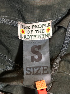 The People of the Labyrinths Olive Green Linen Cargo Pants 2400-416-3520