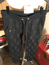 Load image into Gallery viewer, Philipp Plein Size S Black Cotton Lace Sweatpants 2400-400-12519
