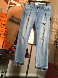 Current / Elliott Size 28 Blue Stretch Cotton Distressed Jeans 2400-312-52120