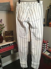 Load image into Gallery viewer, Closed Size 28 White &amp; Black Cotton Striped Pants NWT 2400-404-22920
