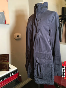 James Perse Yiosemite Off Black Cotton Blend Military Jacket 2400-38-111720